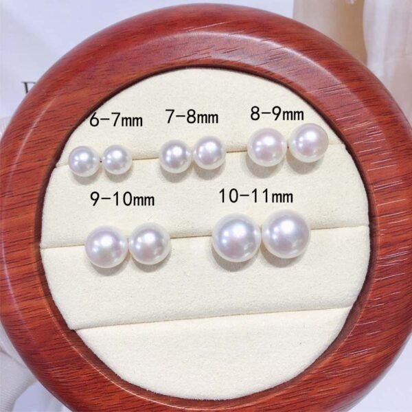 Natural Pearl Studs | Multiple Sizes, Affordable Luxury