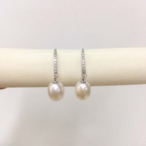 Teardrop Freshwater Pearl Earrings