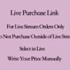 Live Stream Orders OnlyLive Stream Orders Only