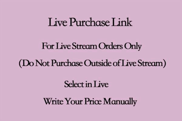 Live Stream Orders OnlyLive Stream Orders Only