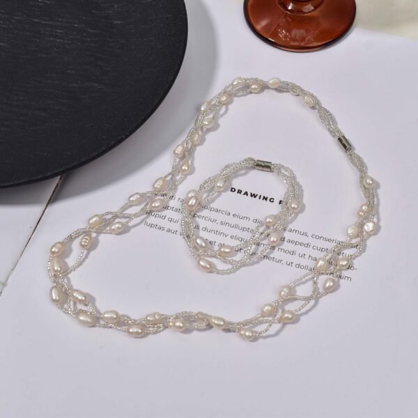 Magnetic Pearl Choker & Bracelet